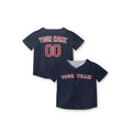 Personalized Boston Baseball Jersey – Navy Alternate Style, Custom Name & Number for Kids & Adults-7