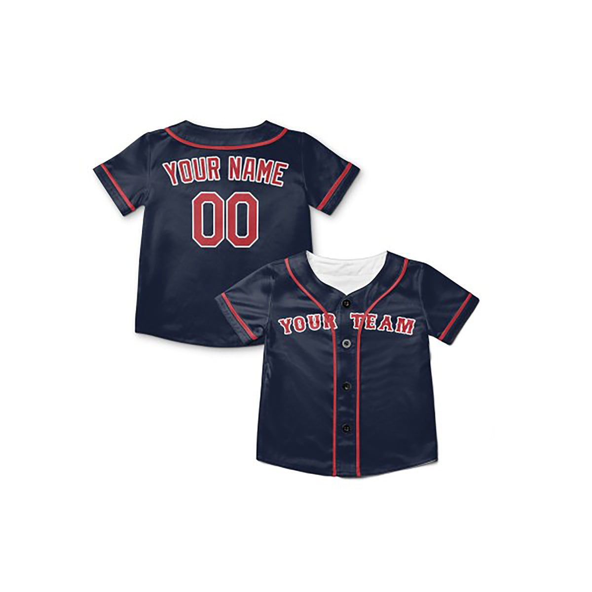 Personalized Boston Baseball Jersey – Navy Alternate Style, Custom Name & Number for Kids & Adults-8