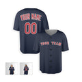 Personalized Boston Baseball Jersey – Navy Alternate Style, Custom Name & Number for Kids & Adults-5