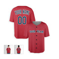 Personalized Boston Baseball Jersey – Red Alternate Style, Custom Name & Number for Kids & Adults-3