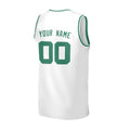Personalized Boston Basketball Jersey – White Classic Style, Custom Name & Number for Kids, Youth & Adults-4