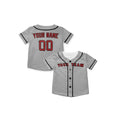 Personalized Boston Gray Baseball Jersey – Custom Name & Number, Kids & Adults-7