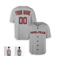 Personalized Boston Gray Baseball Jersey – Custom Name & Number, Kids & Adults-3