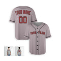 Personalized Boston Gray Baseball Jersey – Custom Name & Number, Kids & Adults-4