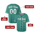 Personalized Boston Green Baseball Jersey – Custom Name & Number, Kids & Adults-2