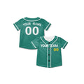 Personalized Boston Green Baseball Jersey – Custom Name & Number, Kids & Adults-8