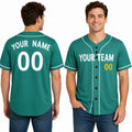 Personalized Boston Green Baseball Jersey – Custom Name & Number, Kids & Adults-1