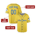 Personalized Boston Yellow City Baseball Jersey – Custom Name & Number-2