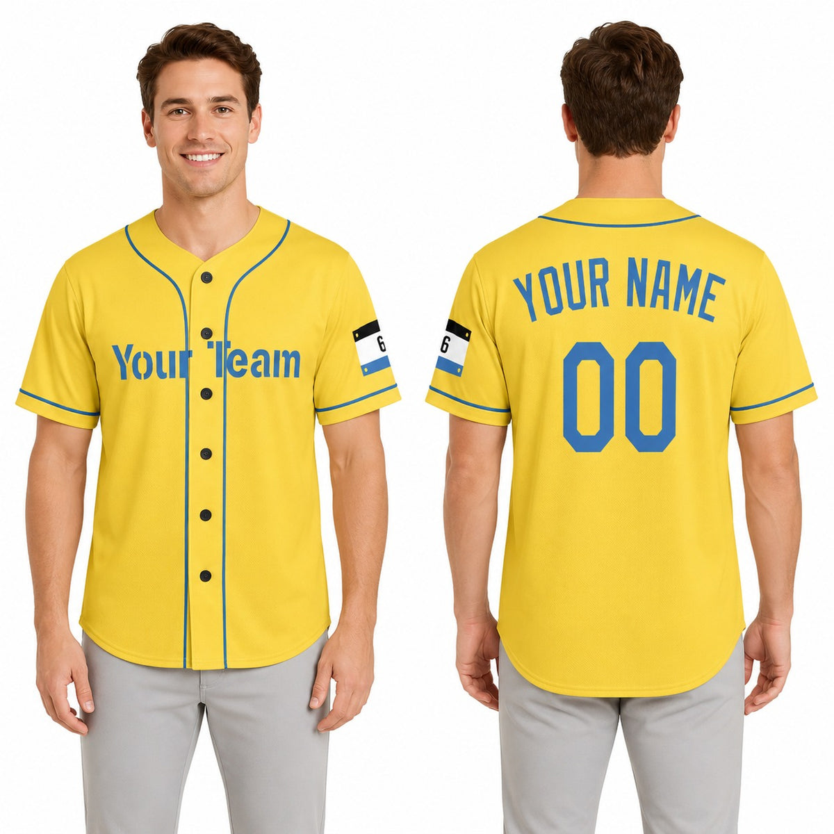 Personalized Boston Yellow City Baseball Jersey – Custom Name & Number-1