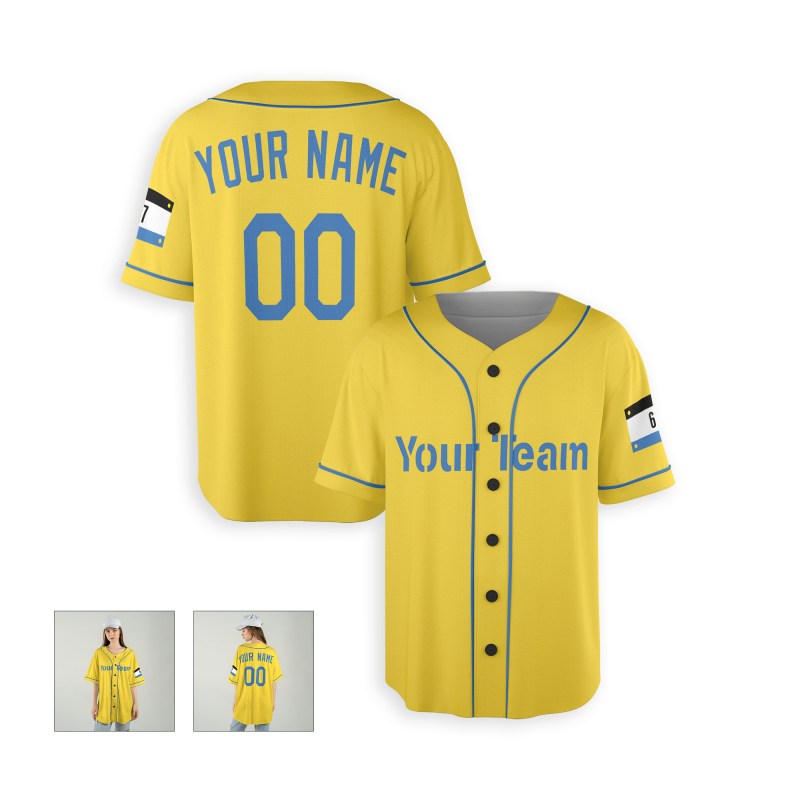Personalized Boston Yellow City Baseball Jersey – Custom Name & Number-6