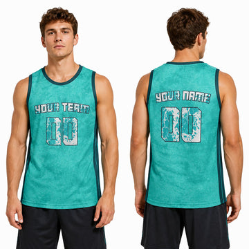 Personalized Charlotte Teal Basketball Jersey – Custom Name & Number, Kids Youth Adults-1