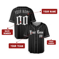 Personalized Chicago Black Baseball Jersey – Custom Name & Number, Kids & Adults-2