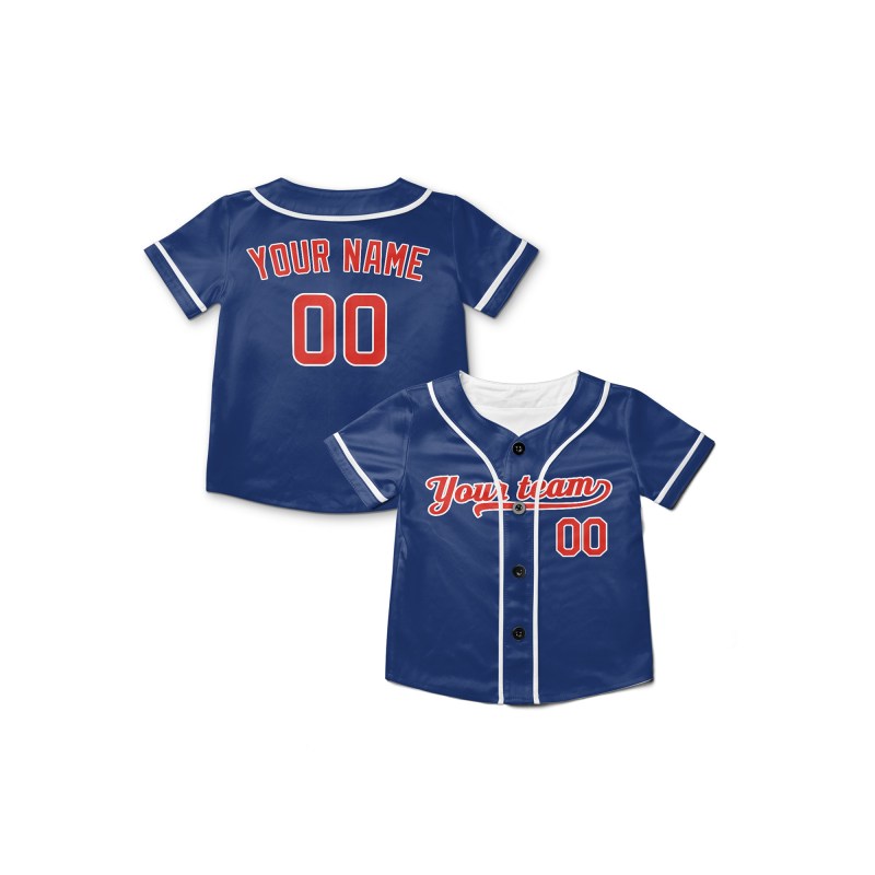 Personalized Chicago Blue Baseball Jersey – Custom Name & Number, Kids & Adults-8