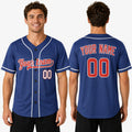 Personalized Chicago Blue Baseball Jersey – Custom Name & Number, Kids & Adults-1