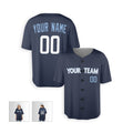 Personalized Chicago Blue City Baseball Jersey – Custom Name & Number, Kids & Adults-6