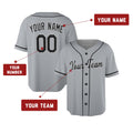 Personalized Chicago Gray Baseball Jersey – Custom Name & Number, Kids & Adults-2