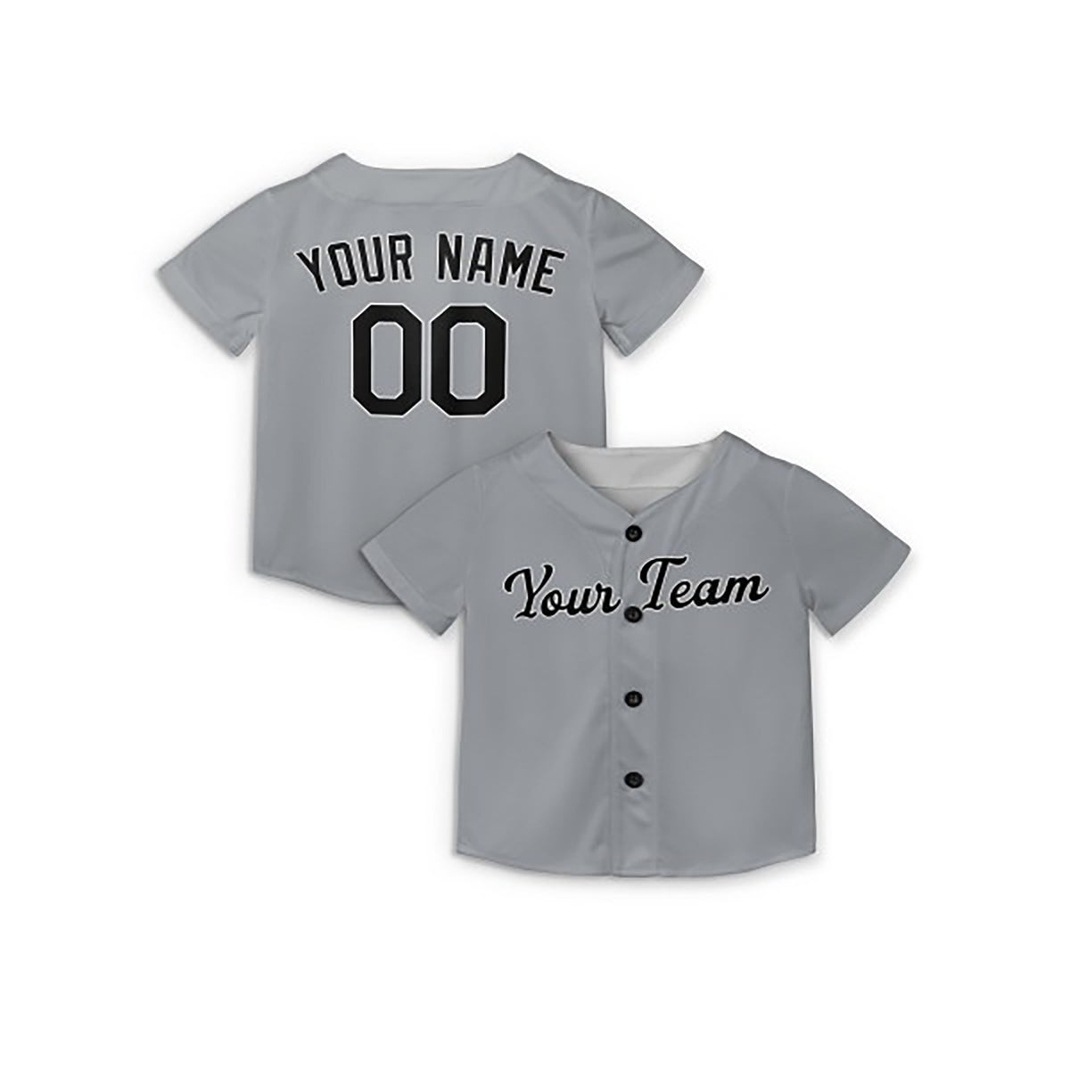 Personalized Chicago Gray Baseball Jersey – Custom Name & Number, Kids & Adults-5