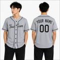 Personalized Chicago Gray Baseball Jersey – Custom Name & Number, Kids & Adults-1