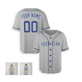 Personalized Chicago Gray Baseball Jersey – Custom Name & Number, Kids & Adults-6