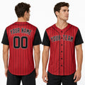 Personalized Chicago Red Black Baseball Jersey – Custom Name & Number-1