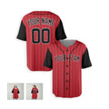 Personalized Chicago Red Black Baseball Jersey – Custom Name & Number-6