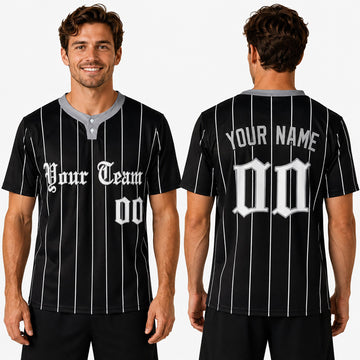 Personalized Chicago Two-Button Baseball Jersey – City-Inspired Style, Custom Name & Number for Men, Women & Youth-1