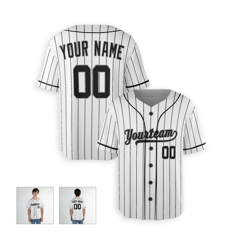 Personalized Chicago White Baseball Jersey – Custom Name & Number, Kids & Adults-7