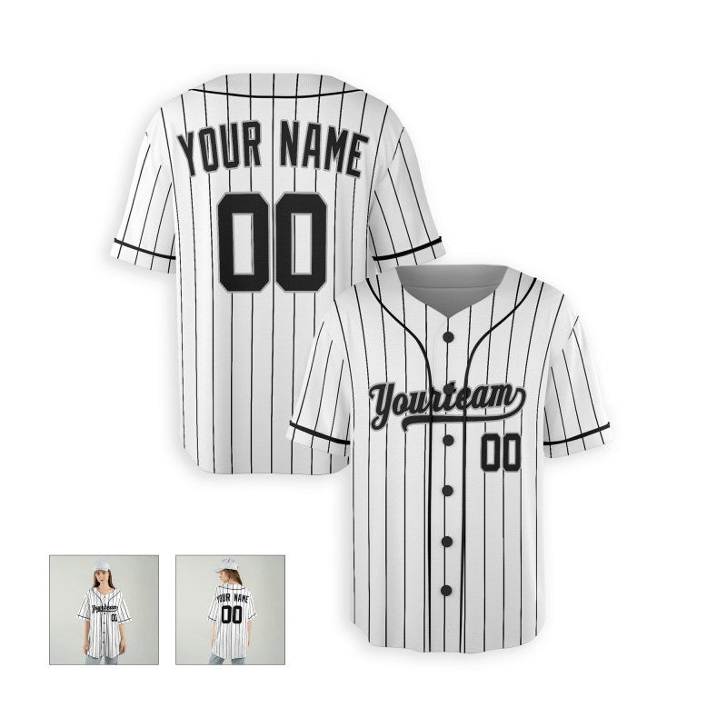 Personalized Chicago White Baseball Jersey – Custom Name & Number, Kids & Adults-8