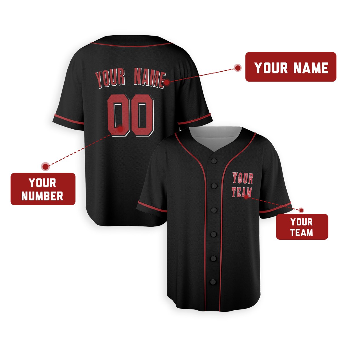 Personalized Cincinnati Black Heritage Baseball Jersey – Custom Name & Number-2