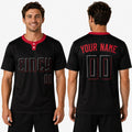 Personalized Cincinnati Two-Button Baseball Jersey – Cincy City-Inspired Style for Men, Women & Youth-1