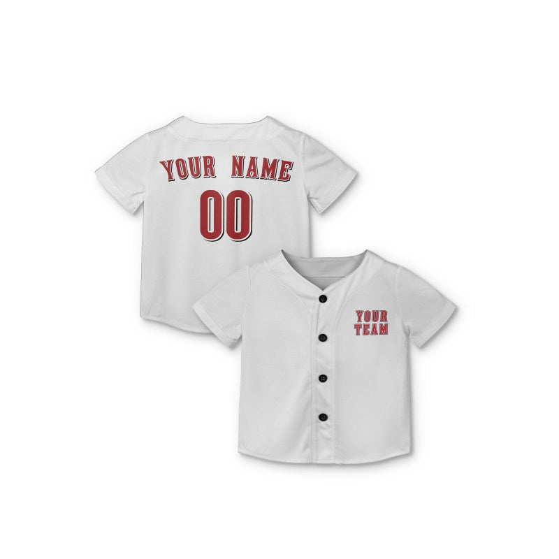 Personalized Cincinnati White Baseball Jersey – Custom Name & Number-7
