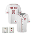 Personalized Cincinnati White Baseball Jersey – Custom Name & Number-6