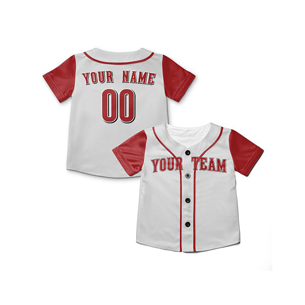 Personalized Cincinnati White Red Baseball Jersey – Custom Name & Number-6