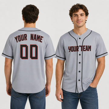 Personalized Cleveland Baseball Jersey – Gray Road-Inspired Style, Custom Name & Number for Kids & Adults