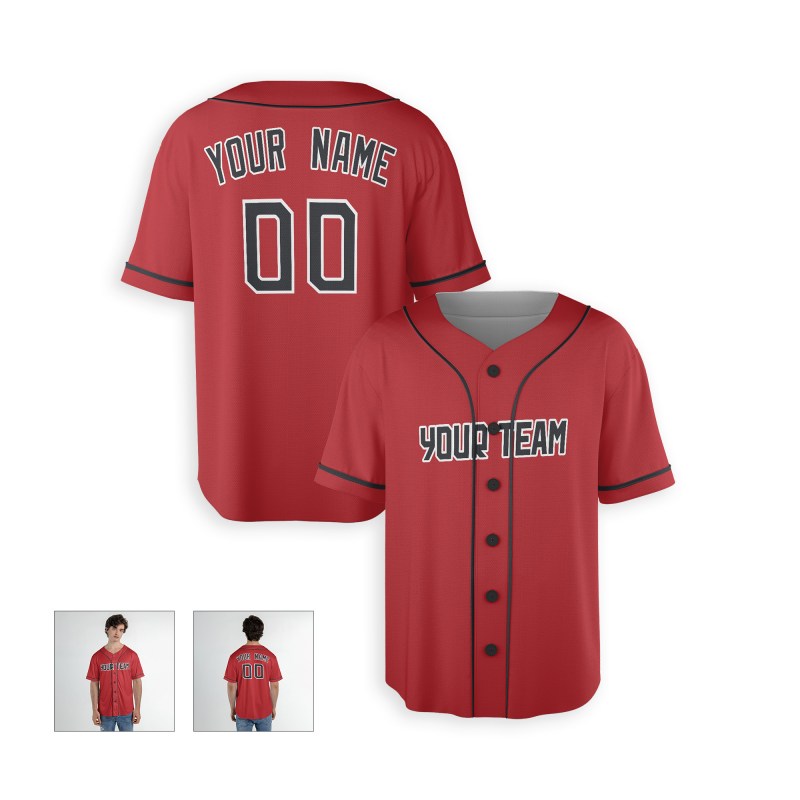 Personalized Cleveland Red Baseball Jersey – Custom Name & Number, Kids & Adults-4