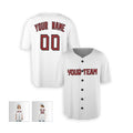 Personalized Cleveland White Baseball Jersey – Custom Name & Number, Kids & Adults-6