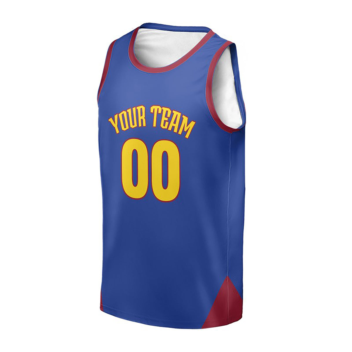 Personalized Denver Basketball Jersey – Blue Bold Athletic Style, Custom Name & Number for Kids, Youth & Adults-3