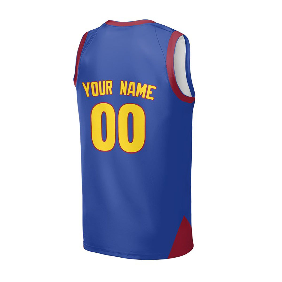 Personalized Denver Basketball Jersey – Blue Bold Athletic Style, Custom Name & Number for Kids, Youth & Adults-4
