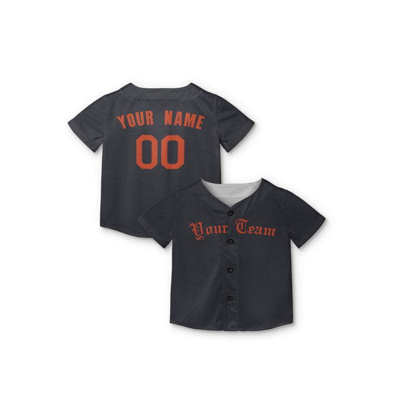 Personalized Detroit Black Jersey – Custom Name & Number, Kids & Adults-7