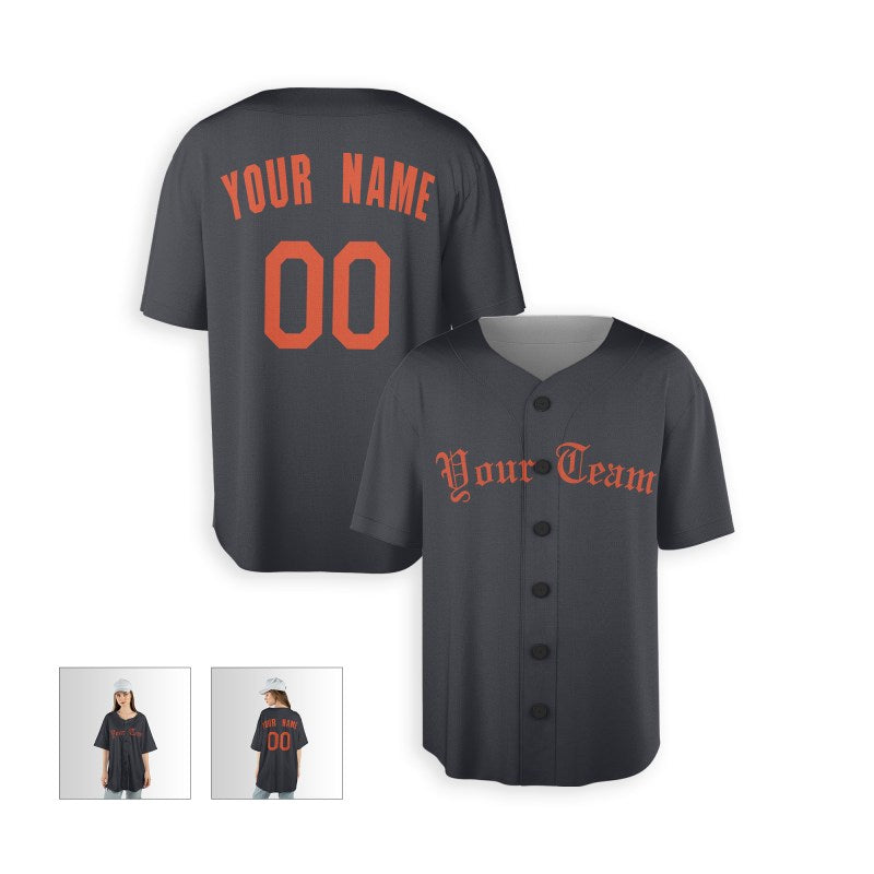 Personalized Detroit Black Jersey – Custom Name & Number, Kids & Adults-5