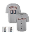 Personalized Detroit Gray Baseball Jersey – Custom Name & Number, Kids & Adults-3