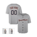 Personalized Detroit Gray Baseball Jersey – Custom Name & Number, Kids & Adults-5