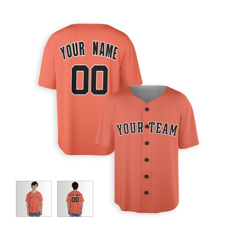 Personalized Detroit Orange Heritage Baseball Jersey – Custom Name & Number-3