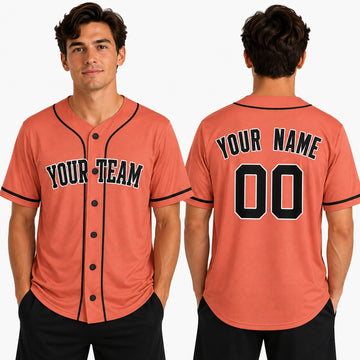 Personalized Detroit Orange Heritage Baseball Jersey – Custom Name & Number-1