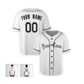 Personalized Detroit White Baseball Jersey – Custom Name & Number, Kids & Adults-3