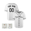 Personalized Detroit White Baseball Jersey – Custom Name & Number, Kids & Adults-6