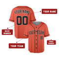 Personalized Houston Baseball Jersey – Orange Alternate Style, Custom Name & Number for Kids & Adults-2