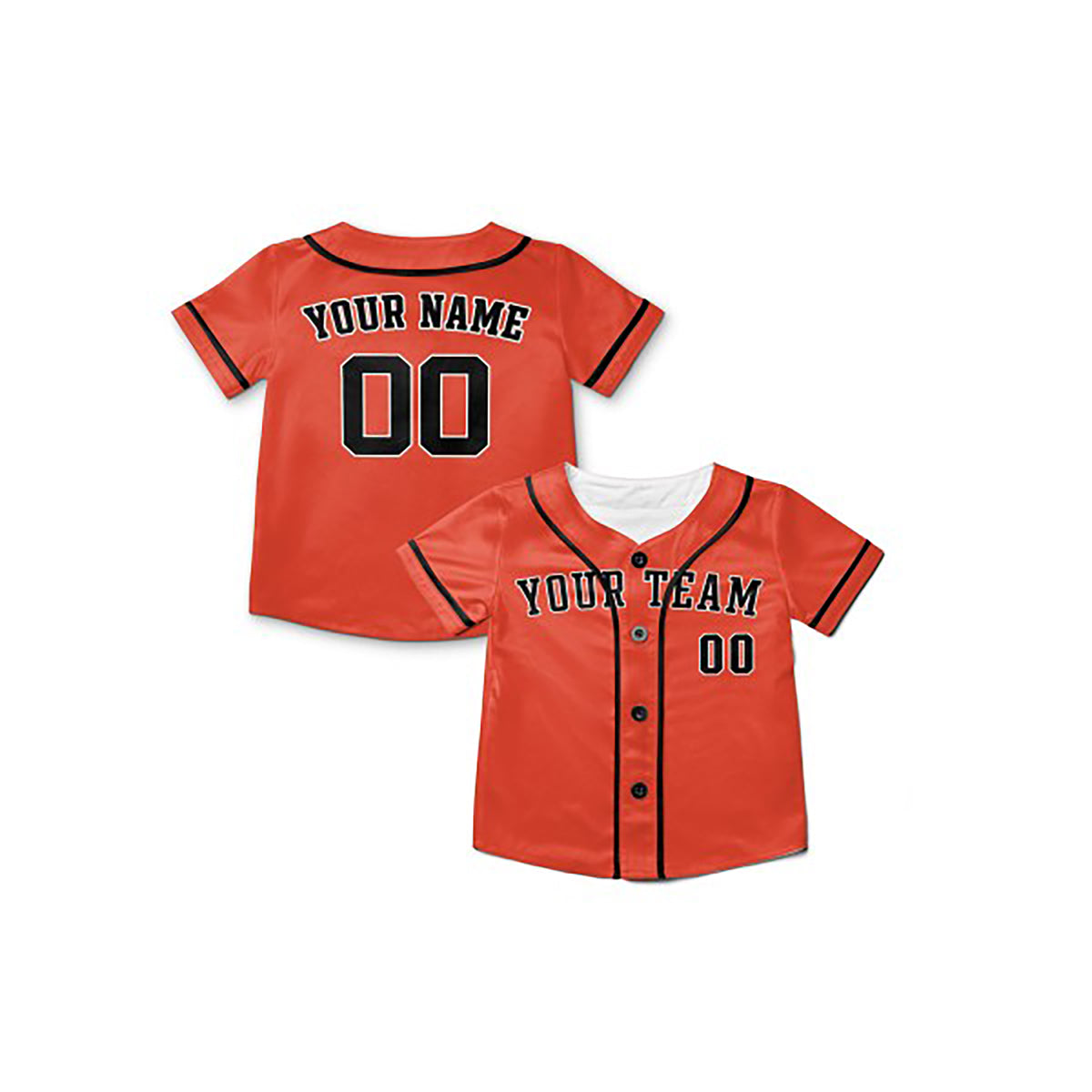 Personalized Houston Baseball Jersey – Orange Alternate Style, Custom Name & Number for Kids & Adults-8