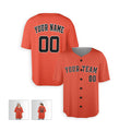 Personalized Houston Baseball Jersey – Orange Alternate Style, Custom Name & Number for Kids & Adults-5