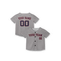 Personalized Houston Gray Baseball Jersey – Custom Name & Number, Kids & Adults-7